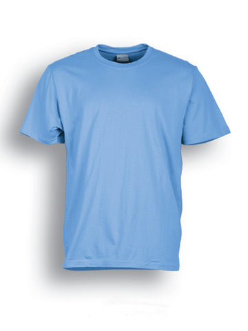 Unisex Adults Plain Cotton Tee Shirt in Sky Blue