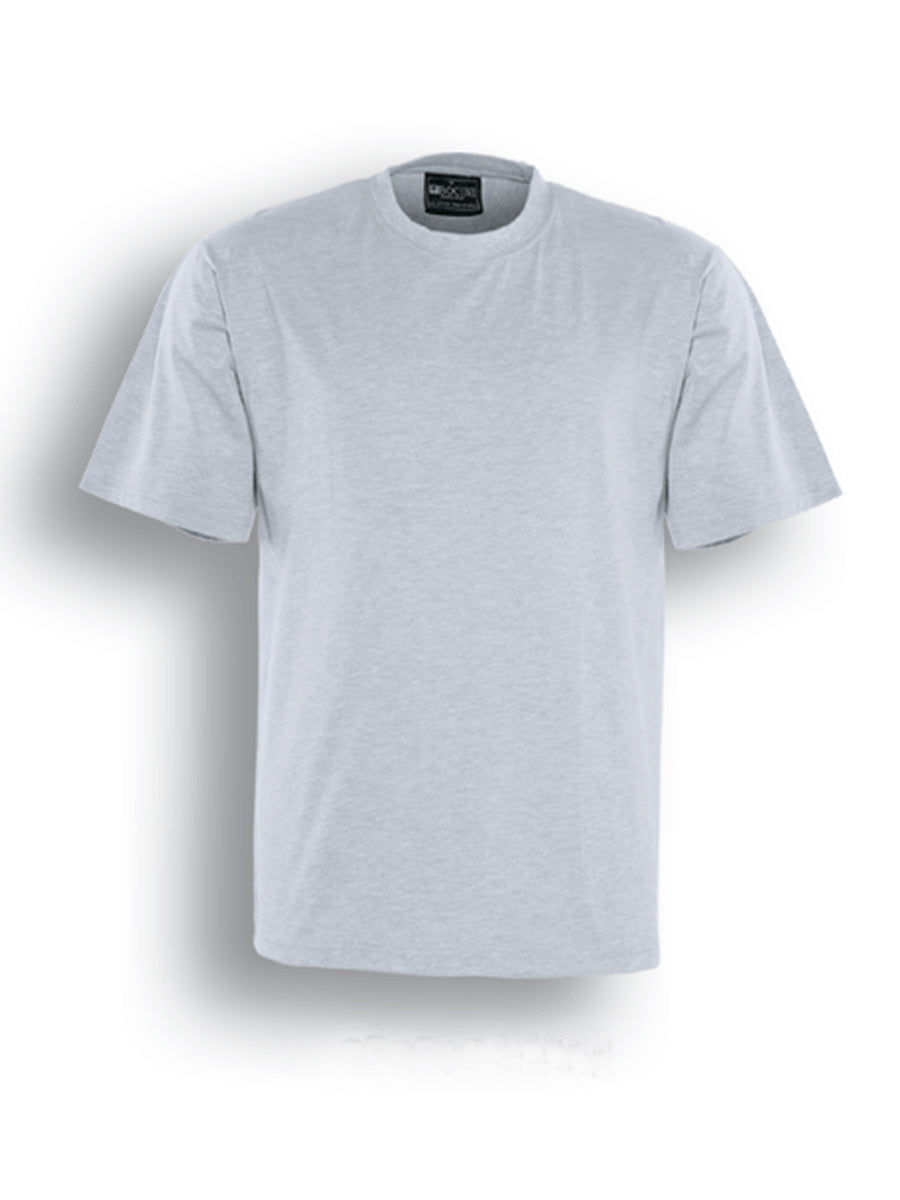 Unisex Adults Plain Cotton Tee Shirt in Snow