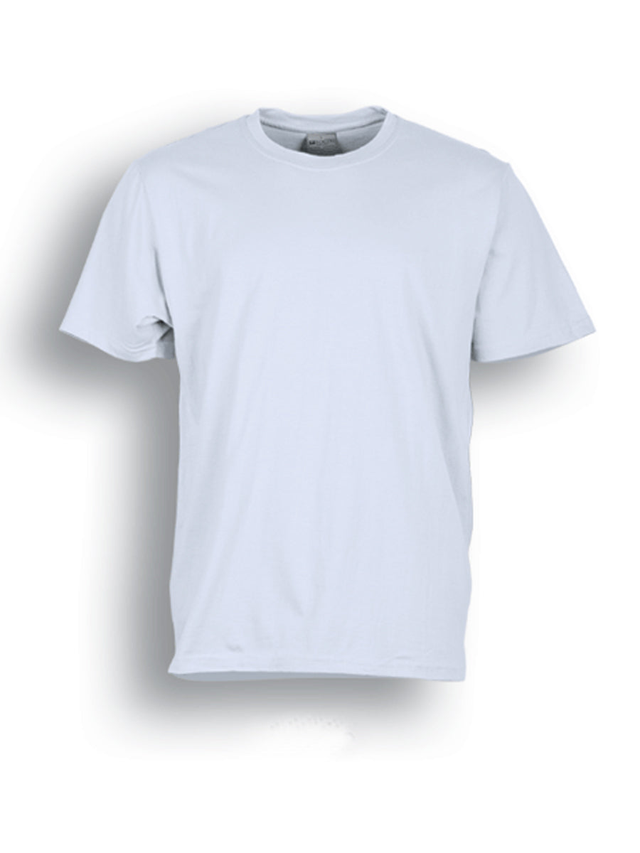 Unisex Adults Plain Cotton Tee Shirt in White