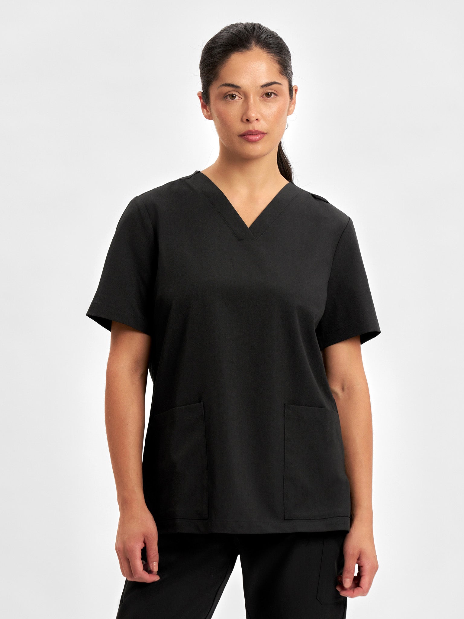 Pulse Womens V-Neck Scrub Top-CU543LS-inaura-1