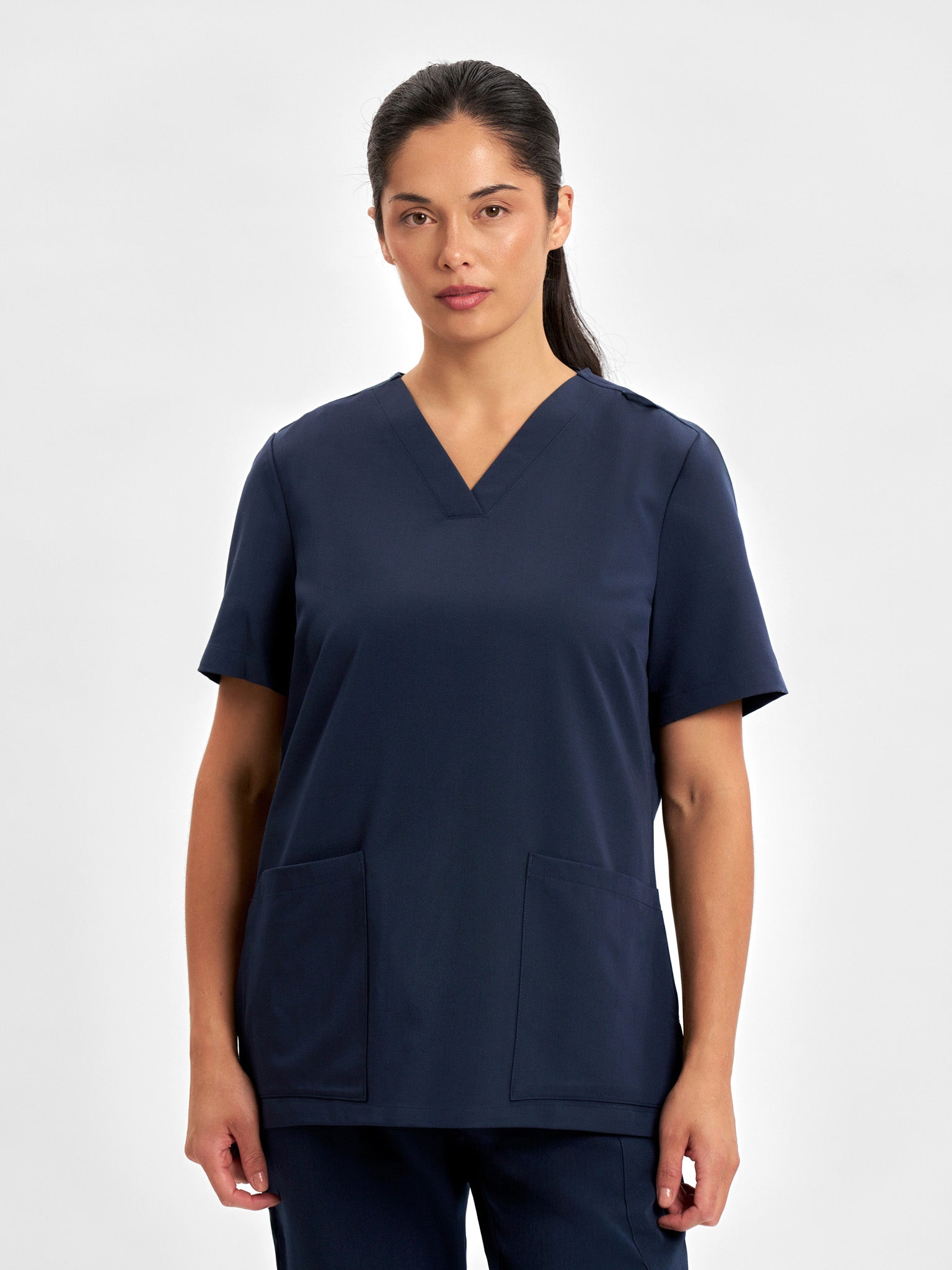 Pulse Womens V-Neck Scrub Top-CU543LS-inaura-2