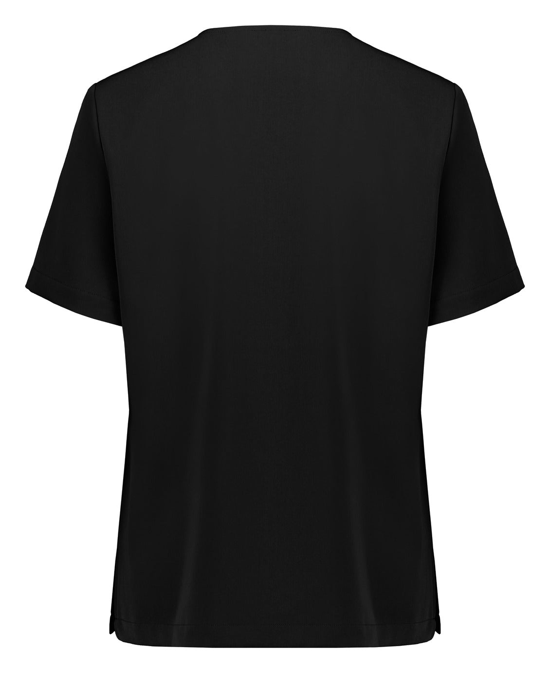 Pulse Womens V-Neck Scrub Top Black back view