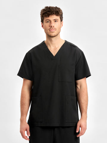 Pulse Unisex V-Neck Scrub Top-CU544US-inaura-0