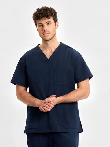 Pulse Unisex V-Neck Scrub Top-CU544US-inaura-2