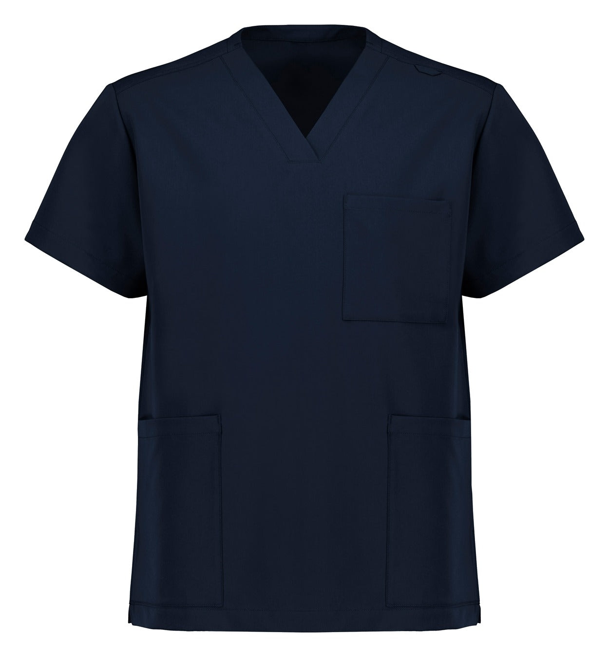 Pulse Unisex V-Neck Scrub Top Midnight Navy front view