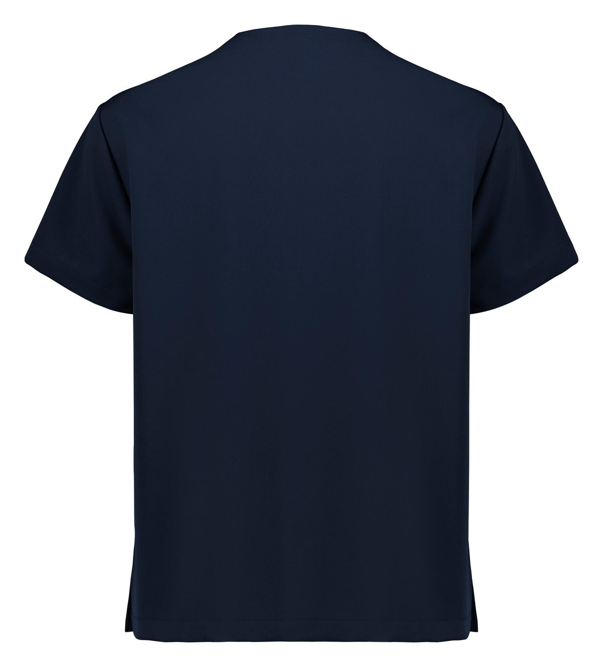 Pulse Unisex V-Neck Scrub Top Midnight Navy back view