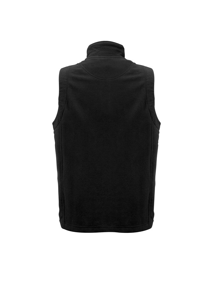 Plain Mens Vest Black back view