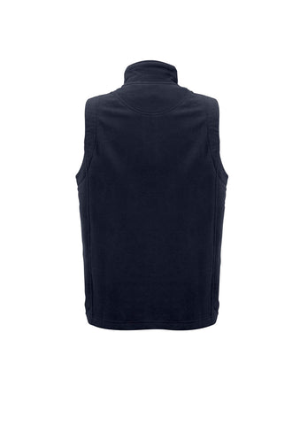 Plain Mens Vest Navy back view