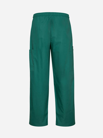Classic Unisex Scrub Pant Hunter Green back view