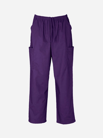 Classic Unisex Scrub Pant Purple front view