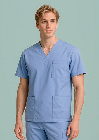 Classic Unisex Scrub Top-H10612-biz-care