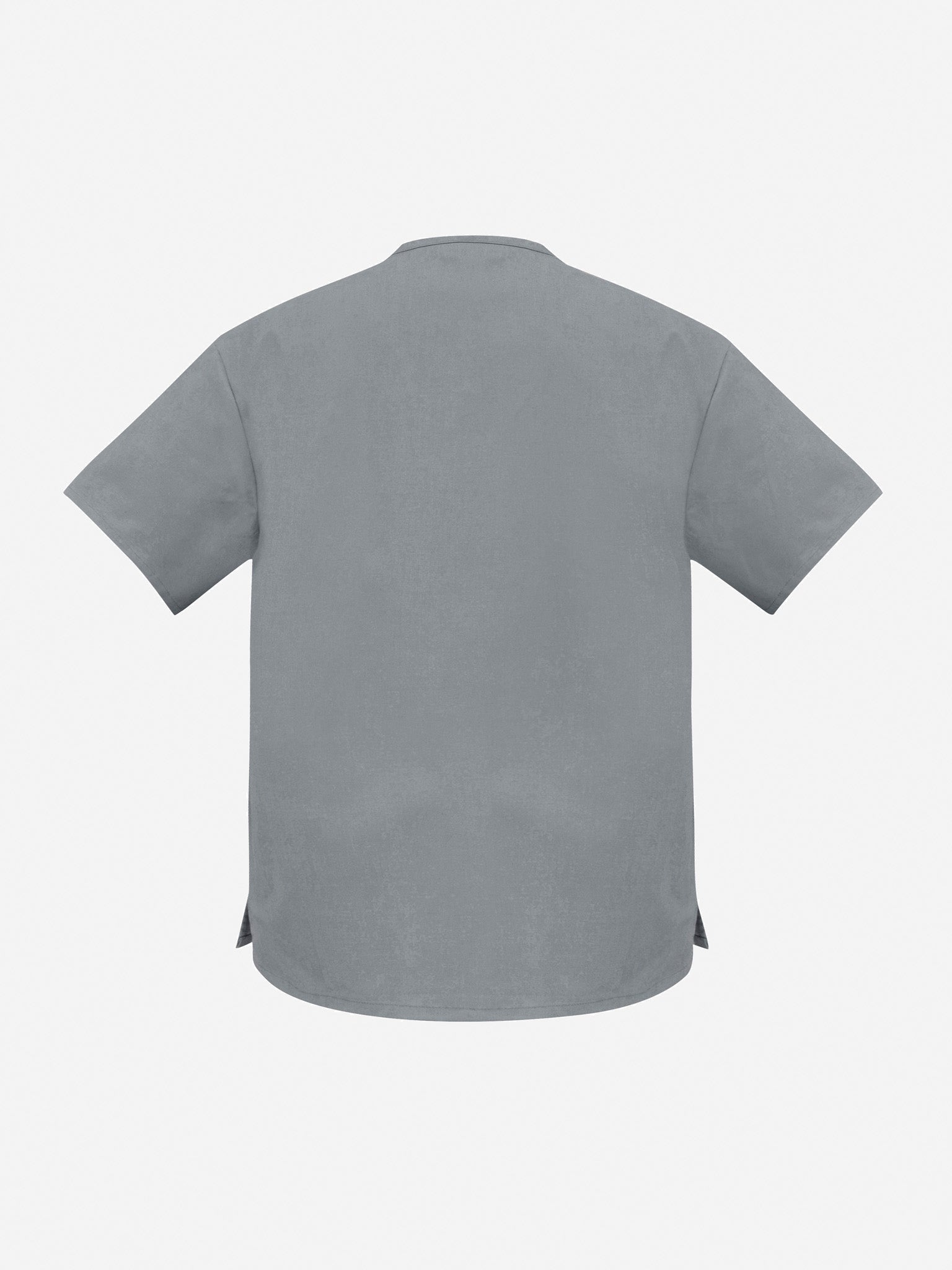 Classic Unisex Scrub Top Pewter back view