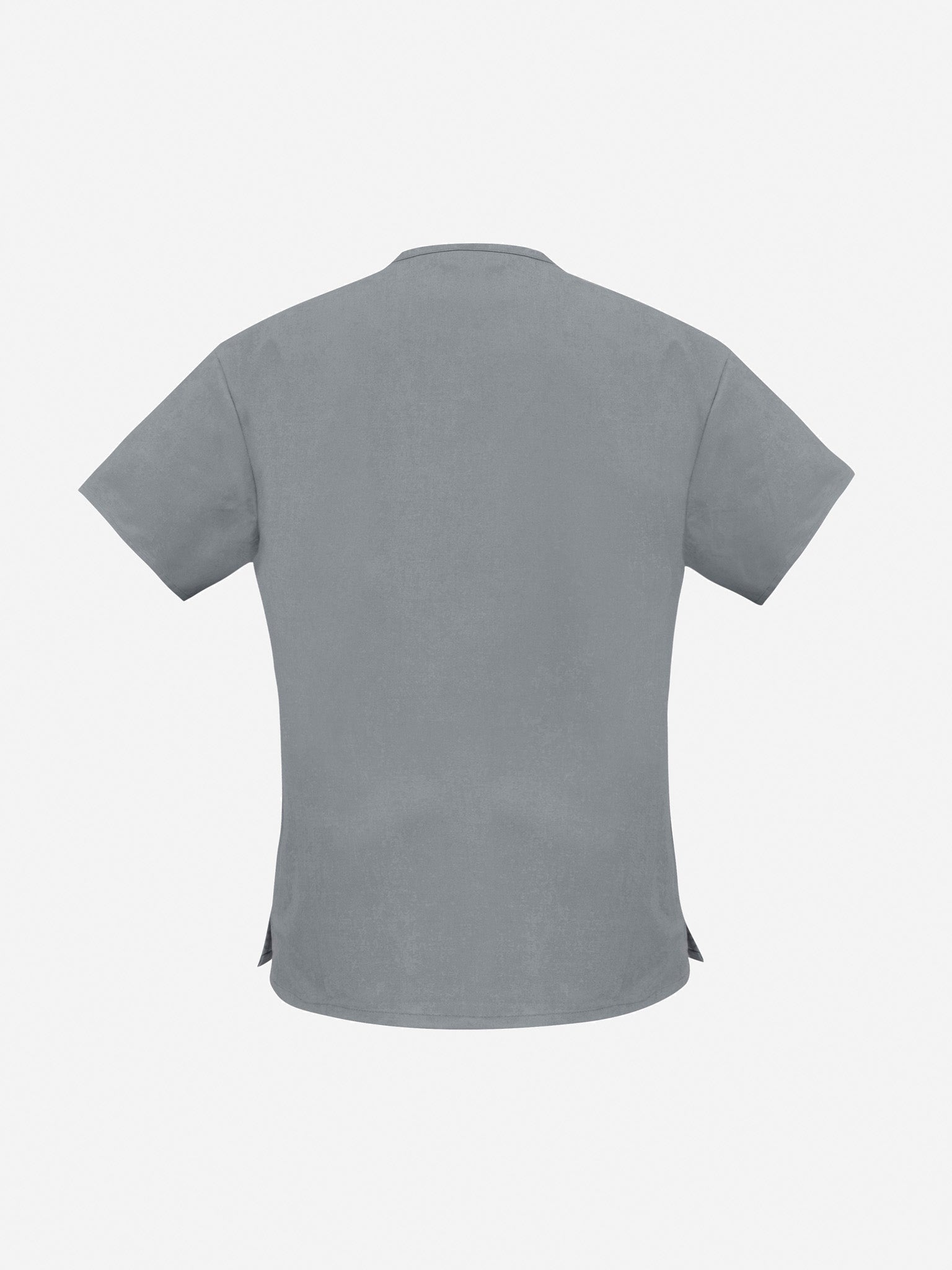 Classic Womens Scrub Top Pewter back view