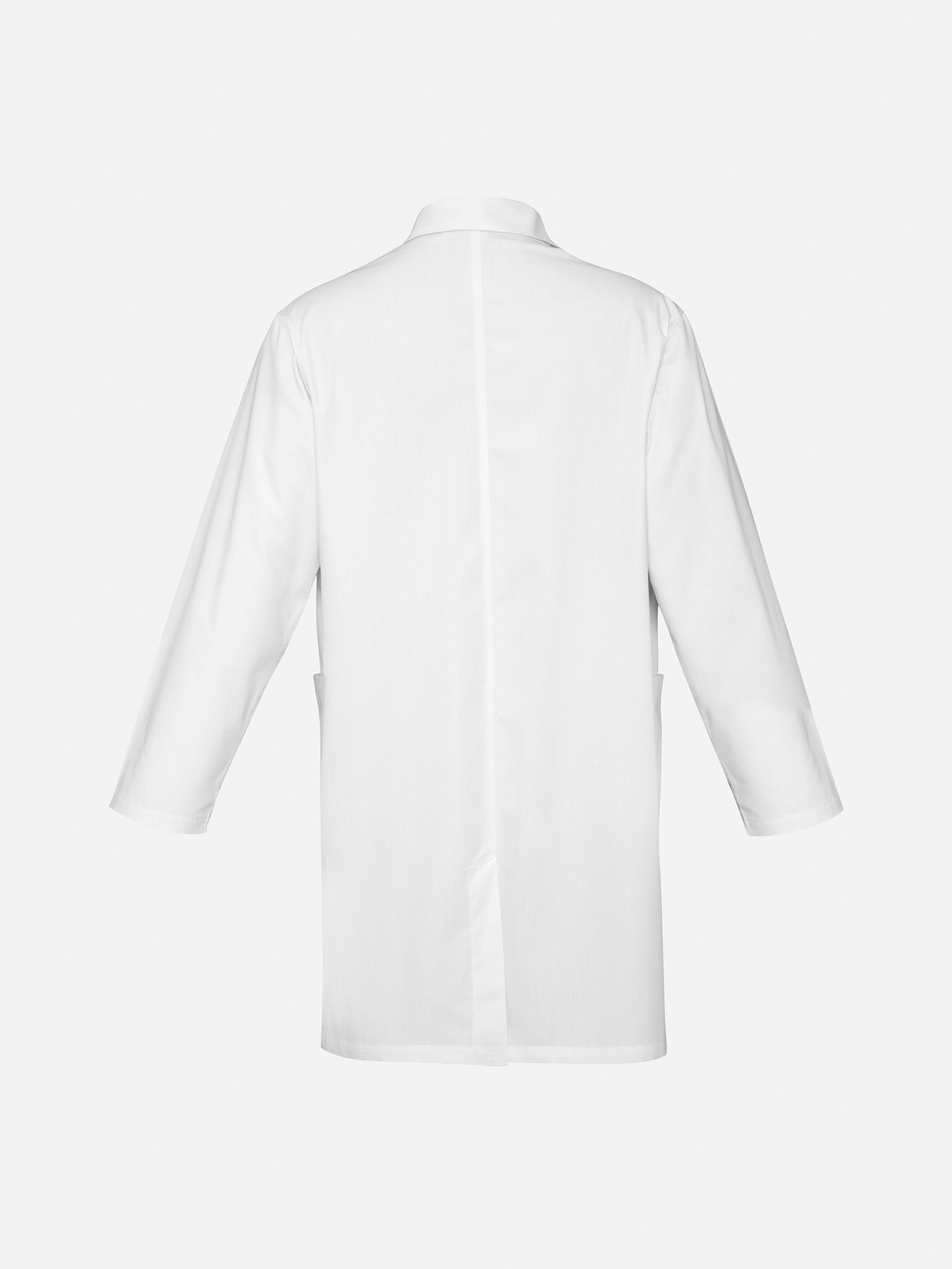 Classic Unisex Lab Coat White back view
