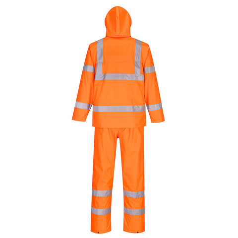 Hi-Vis Rainsuit Orange back