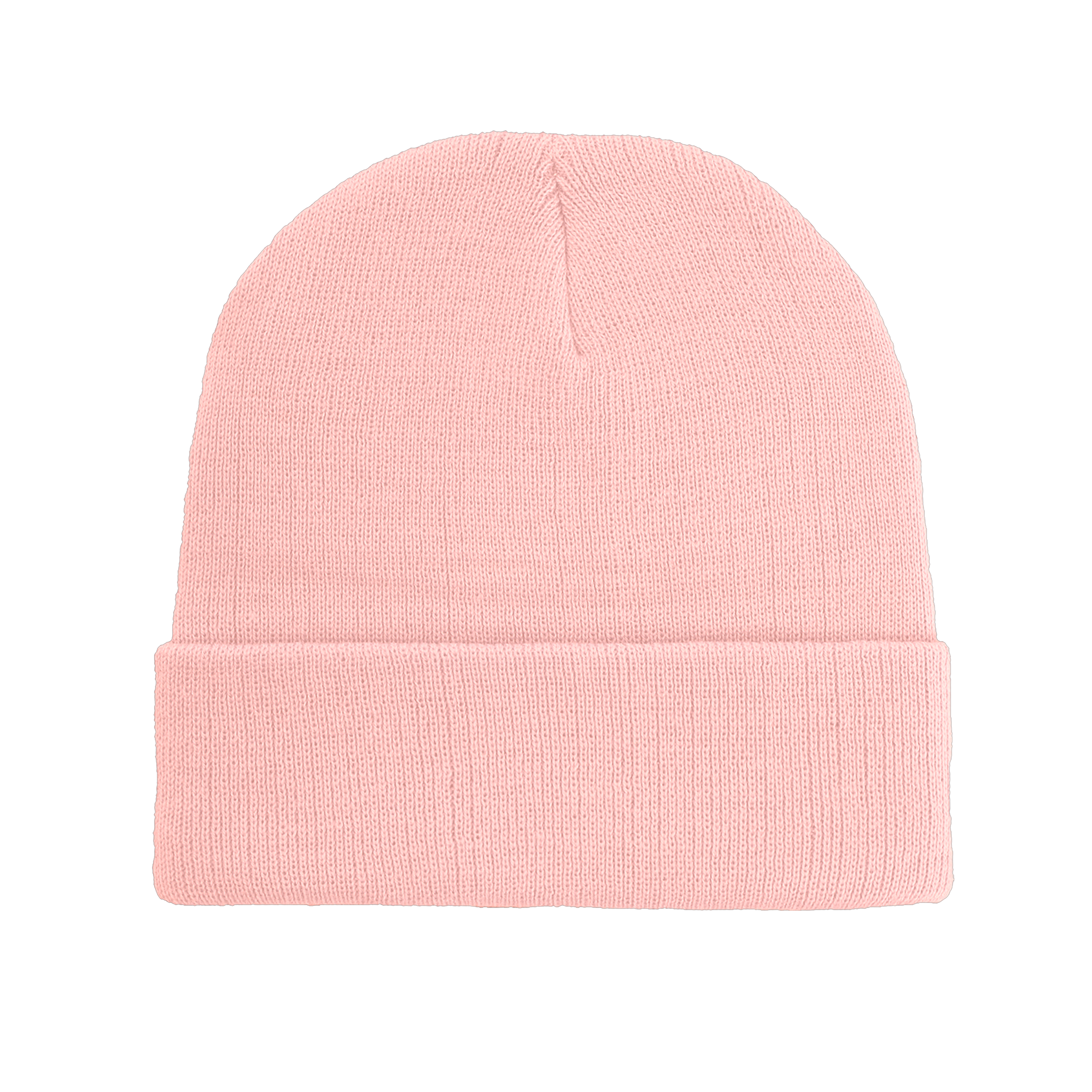 B001 Headwear24 Cuffed Recycled Polyester Knitted Beanie - Marshmallow