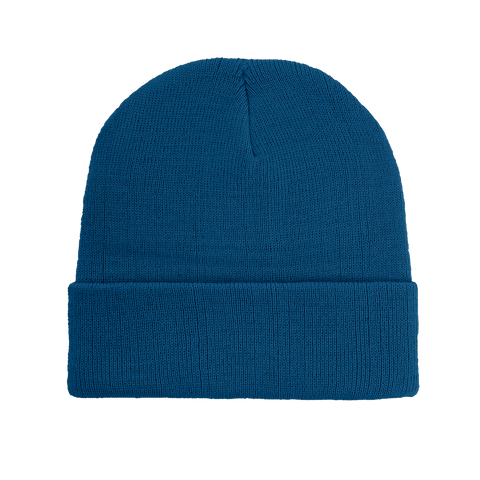 B001 Headwear24 Cuffed Recycled Polyester Knitted Beanie - Petrol