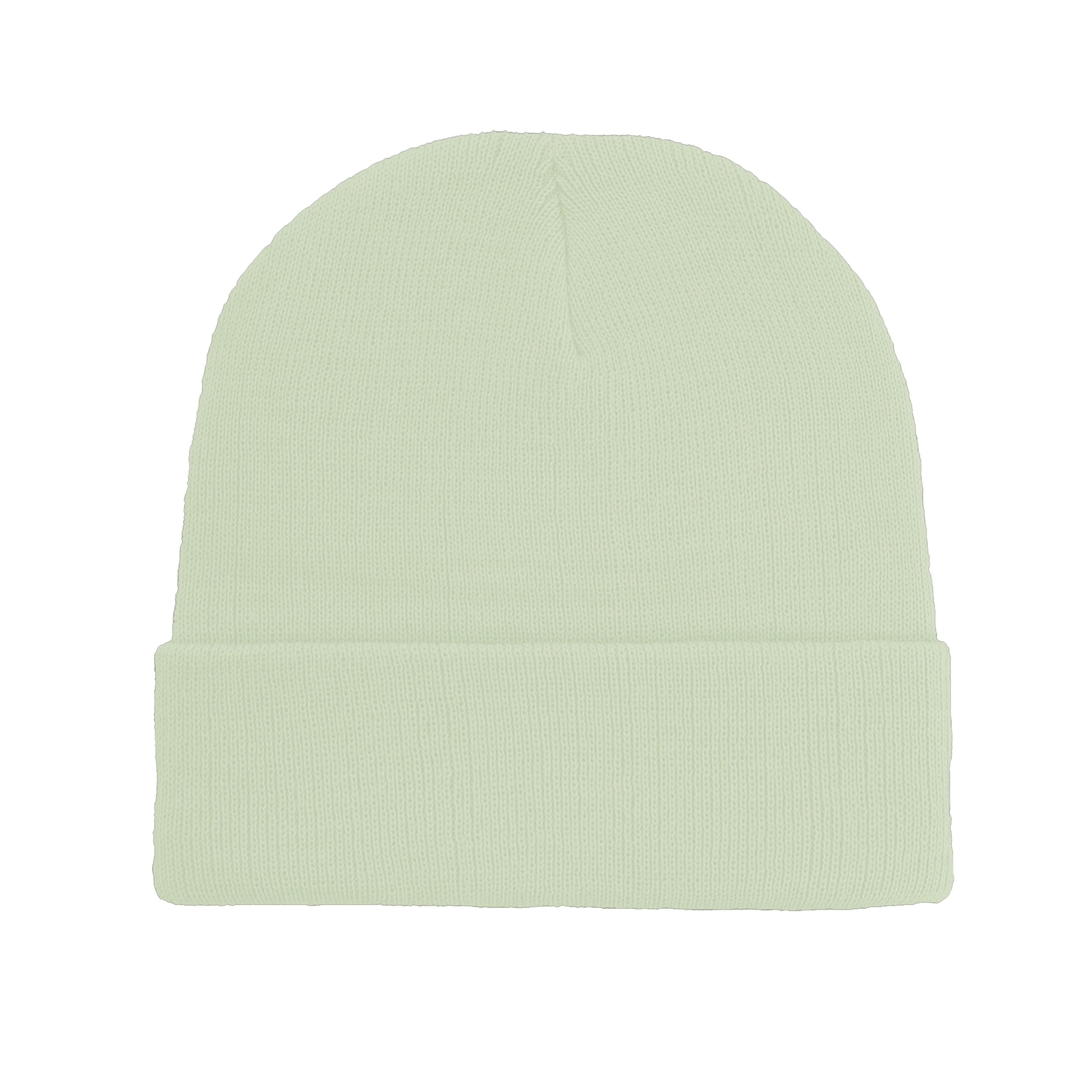 B001 Headwear24 Cuffed Recycled Polyester Knitted Beanie - Pistachio