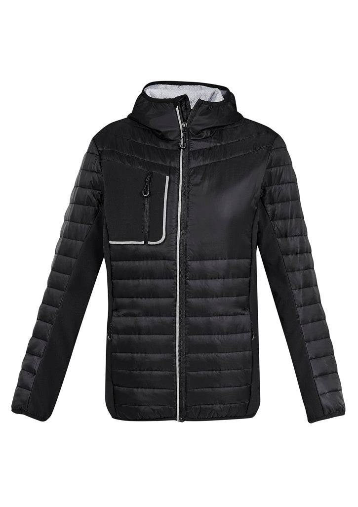 Patrol Unisex Jacket Black/Silver front view
