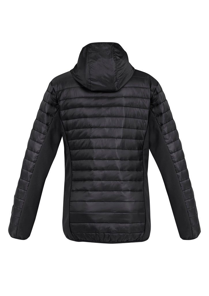Patrol Unisex Jacket Black/Silver back view