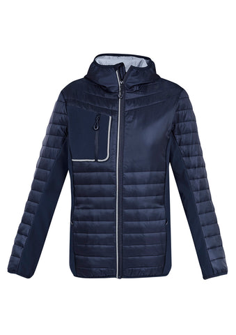 Patrol Unisex Jacket Navy/Silver front view