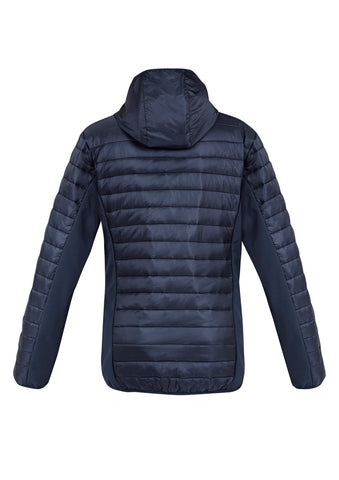 Patrol Unisex Jacket Navy/Silver back view