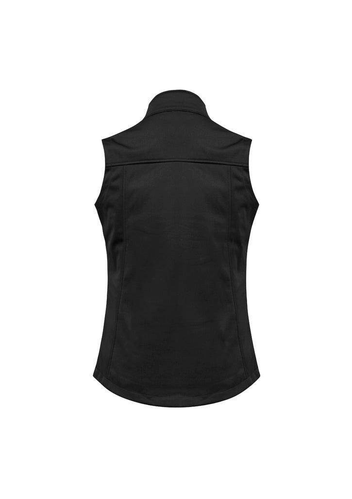 Softshell Womens Vest Black back view