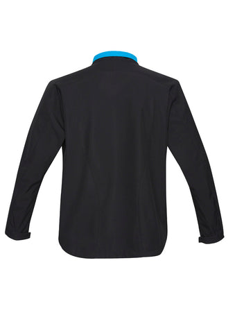 Geneva Kids Jacket Black/Cyan back view