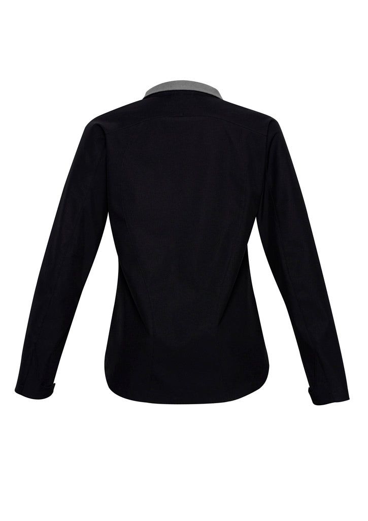Geneva Womens Jacket Black/Graphite back view