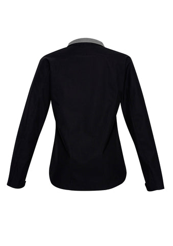 Geneva Womens Jacket Black/Graphite back view