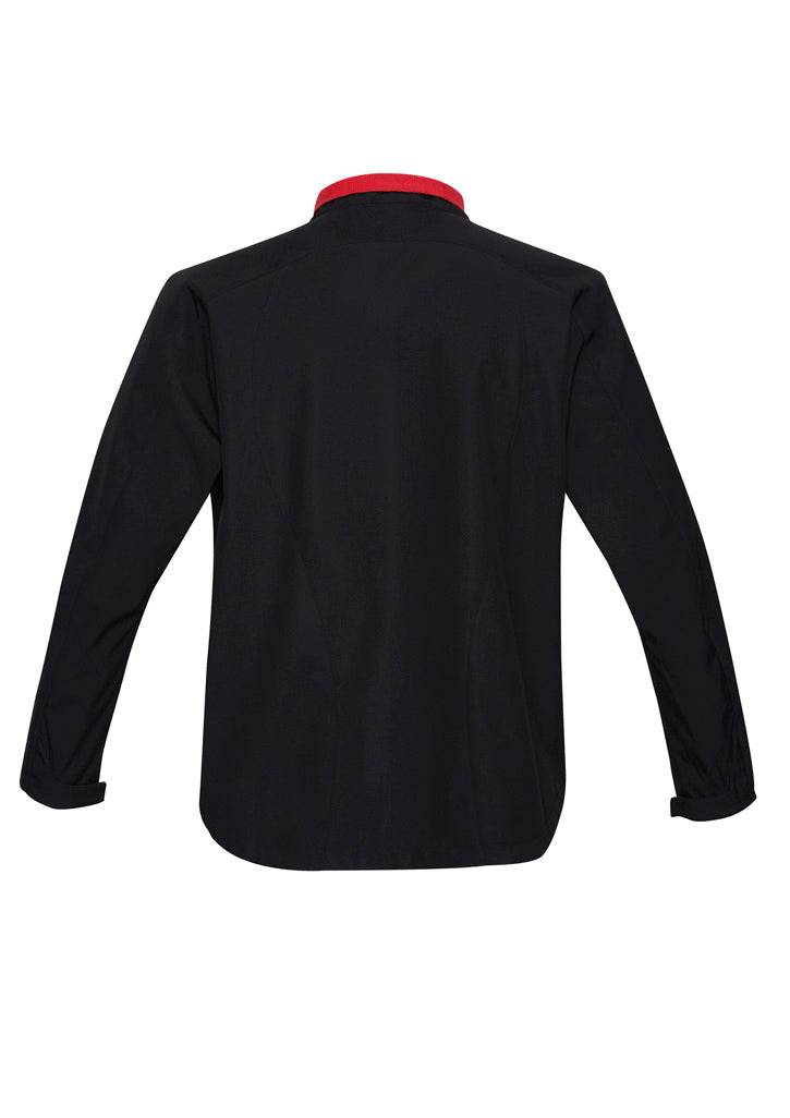 Geneva Mens Jacket Black/Red back view