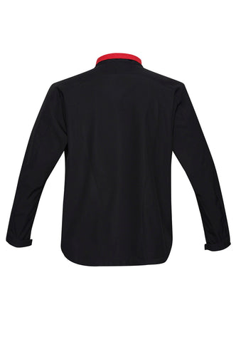 Geneva Mens Jacket Black/Red back view