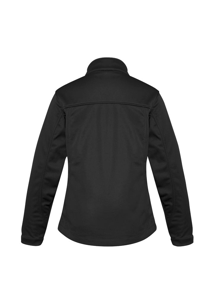 Softshell Womens Jacket Black back view