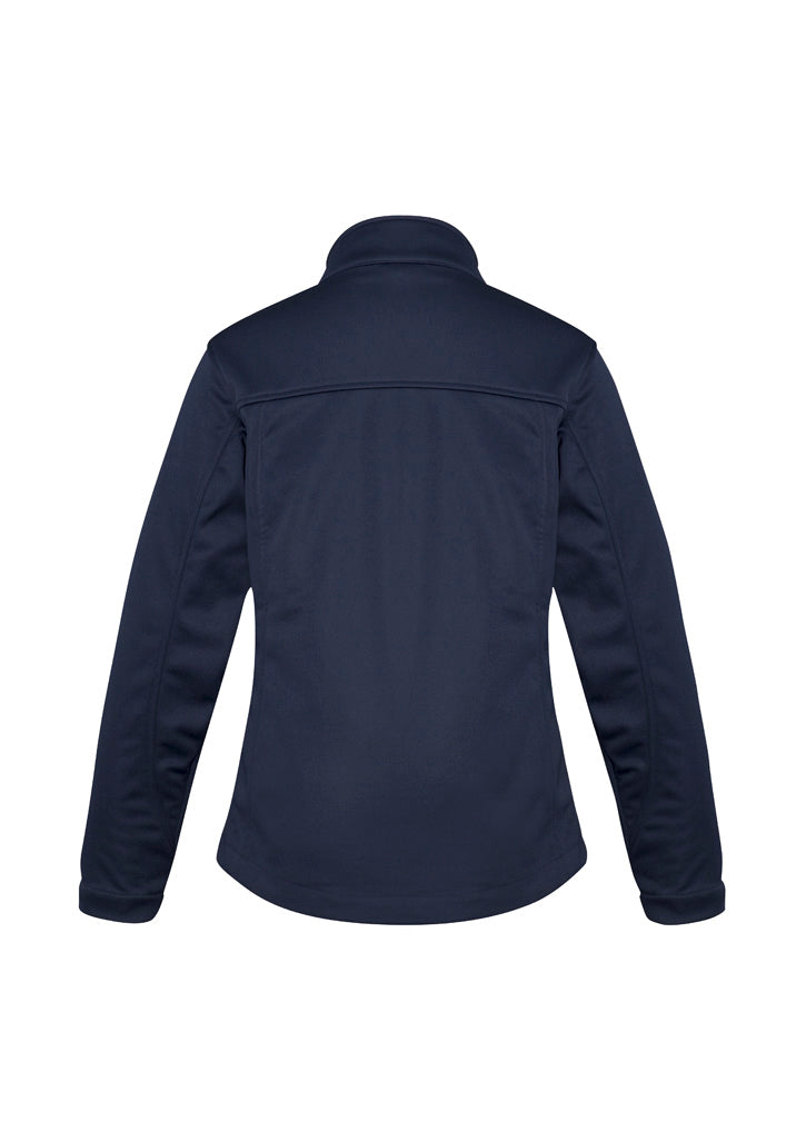 Softshell Womens Jacket Navy back view