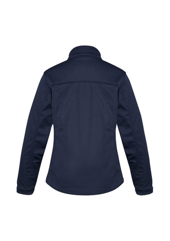 Softshell Womens Jacket Navy back view