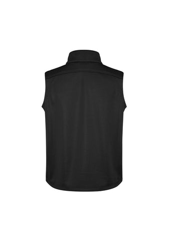 Softshell Mens Vest Black back view