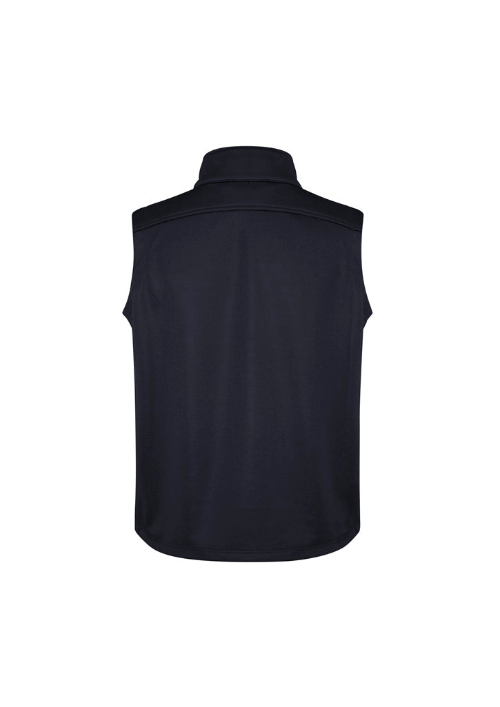 Softshell Mens Vest Navy back view