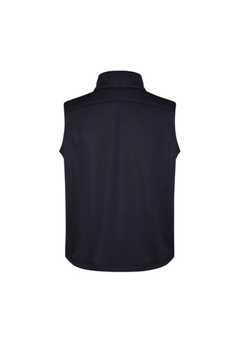 Softshell Mens Vest Navy back view