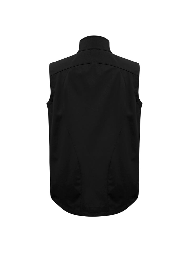 Geneva Mens Vest Black/Graphite back view