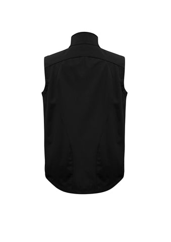 Geneva Mens Vest Black/Graphite back view
