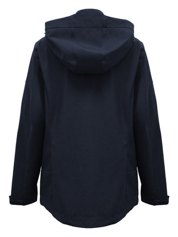 Atlas Womens Jacket Navy back view