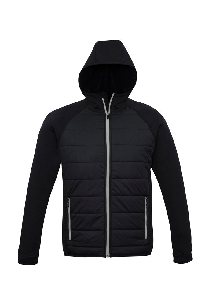 Stealth Mens Jacket Black/Silver front view