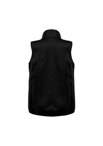 Stealth Mens Vest Black/Silver back view