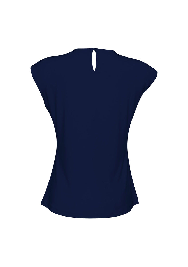 Mia Womens Top Midnight Blue back view