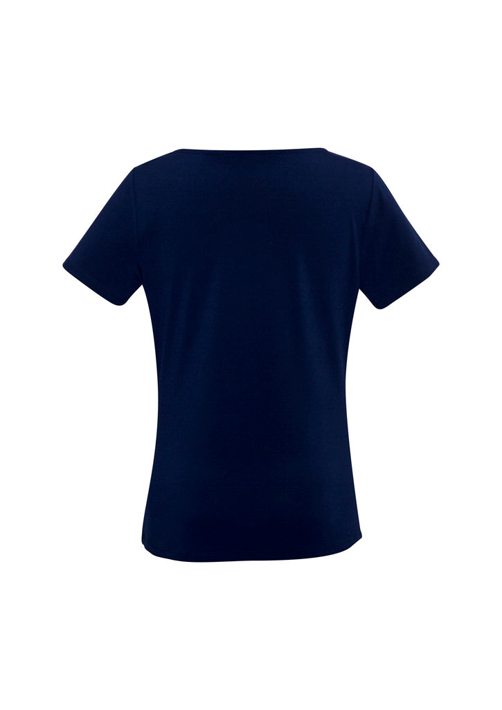 Ava Womens Top Midnight Blue back view