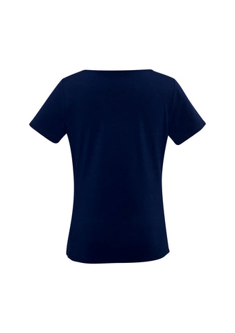 Ava Womens Top Midnight Blue back view