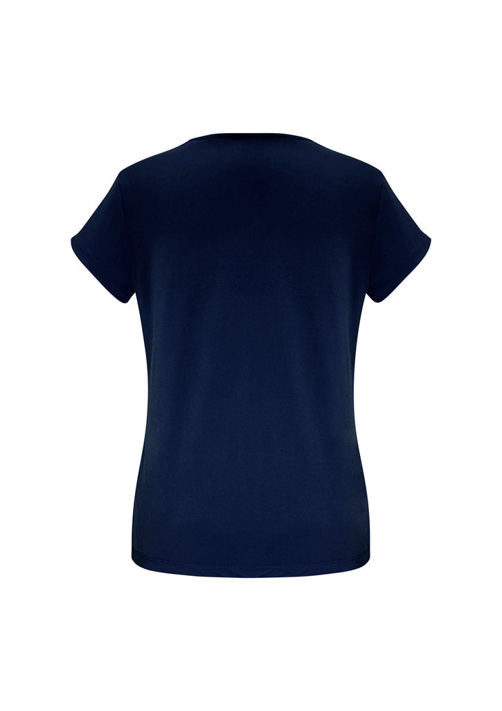 Lana Womens Short Sleeve Top Ink back view