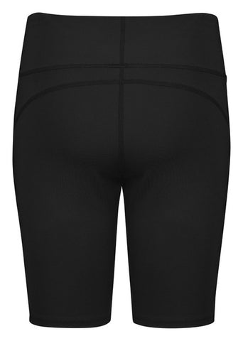 Luna Womens Bike Short Black back view