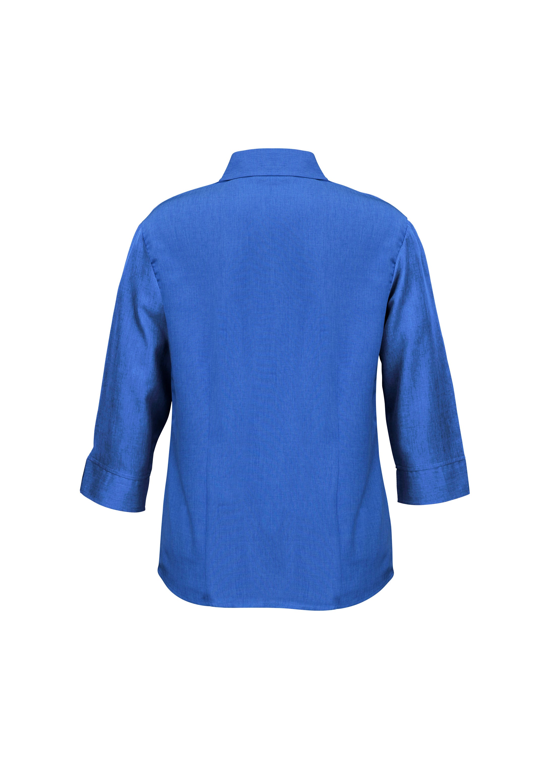 Oasis Womens 3/4 Sleeve Shirt Electric Blue back view
