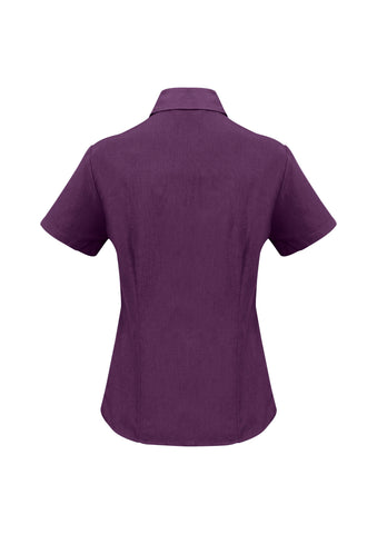 Oasis Womens Short Sleeve Shirt Grape back view